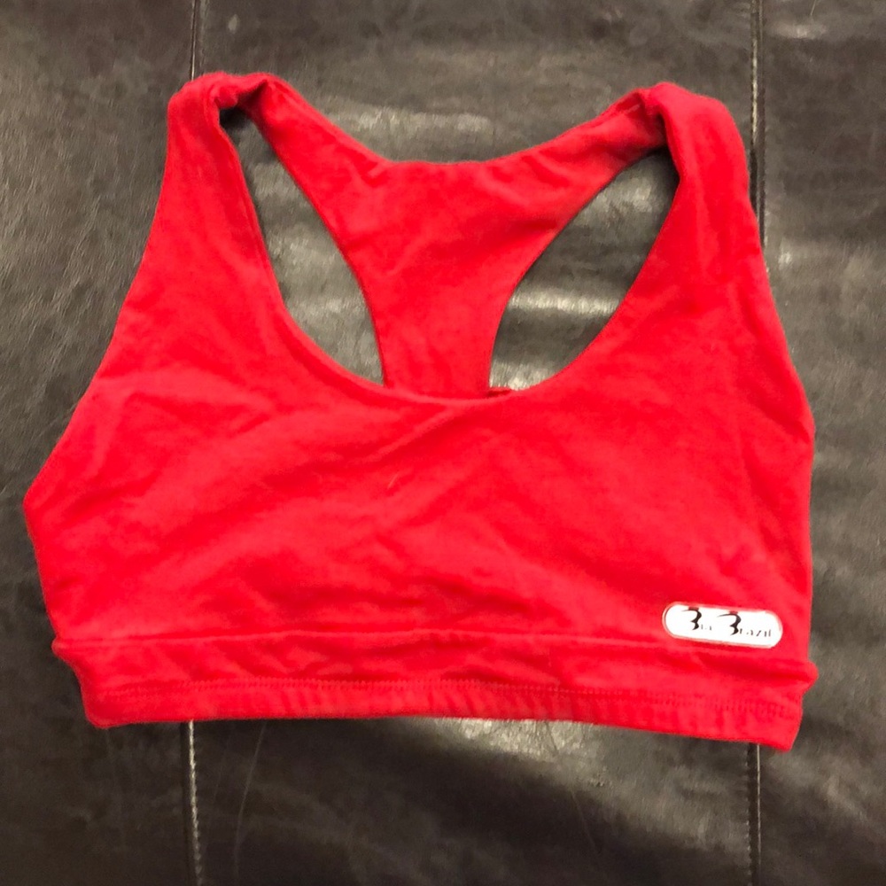 BIA BRAZIL RED STRAPPY SPORTS BRA